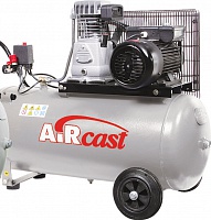 Поршневой компрессор Remeza AirCast LH20 1.5кВт / 220В на ременном приводе на горизонтальном ресивере объемом 50 литров
